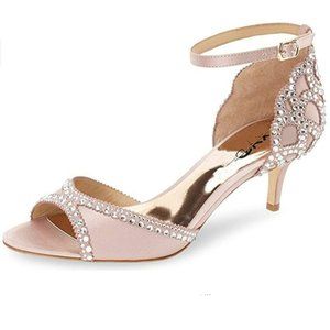 XYD Ballroom Dance Shoes Wedding Sandal Rhinestone